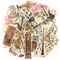 Wrapables Decorative Scrapbooking Washi Stickers, DIY Crafts for Stationery, Diary, Card Making (60 pcs)